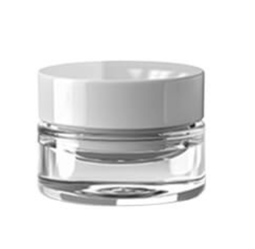 Pot en verre transparent haut de gamme - Packaging cosmétique