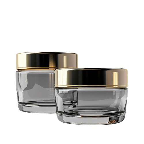 Pots carrés en verre premium - Packaging cosmétique